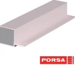 Hot sølv aluprofil firkantet med flig 65 cm. Akvarieborde Og Akvariereoler
