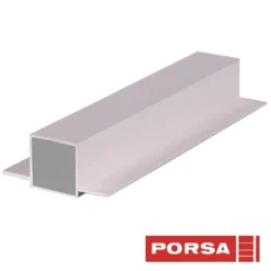 sølv aluprofil med dobbelt flig 100 cm. Akvarieborde Og Akvariereoler
