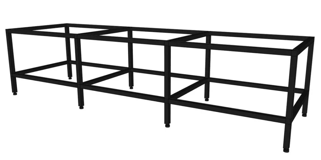 Hot sort akvariebord 720 liter 8 Ben 160 cm Akvarieborde Og Akvariereoler