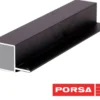 Sale sort aluprofil firkantet med flig 25 cm. Akvarieborde Og Akvariereoler