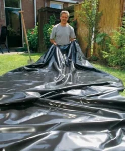 Clearance PVC folie Rulle 0,5 mm 25x6 meter bred Folie Og Filt Til Havedam