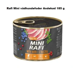 Discount Rafi Mini vådhundefoder andekød 185 g - naturligt fuldfoder til hunde Hundefoder