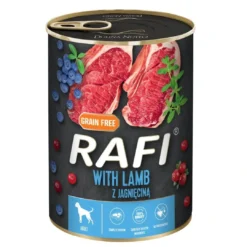 Outlet Rafi vådfoder lammekød med blåbær og tranebær 400 g Hundefoder