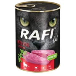 Best RAFI Vådfoder til Katte Paté med Kalv 400 g Kattefoder & Snacks