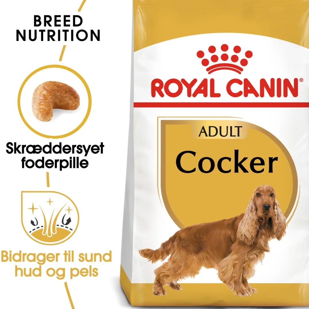 Best Royal Canin Cocker Spaniel Adult 12 kg - tørfoder til voksne hunde Hundefoder|Tørfoder Til Hunde I Alle Størrelser Og Aldre