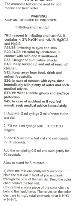 Sale Salifert Ammonium Test NH3 / NH4 Måleudstyr Til Akvarium