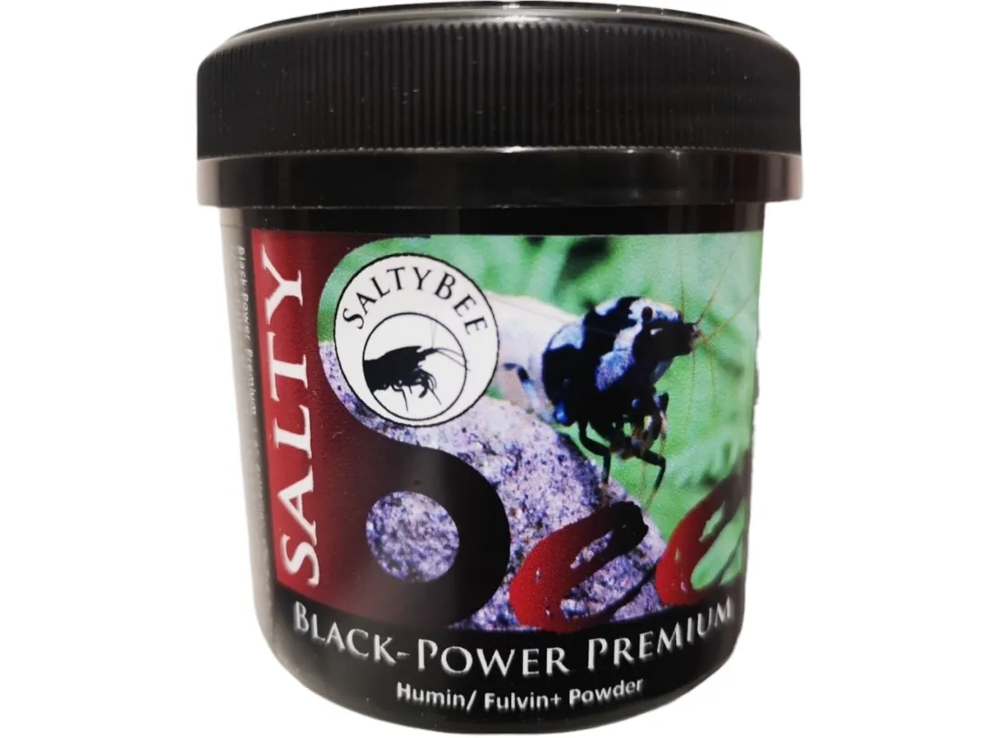 Online SaltyBee Black Power Premium Humin Fulvin+ Powder 150 Gram Vandbehandlingsprodukter Til Ferskvandsakvarier