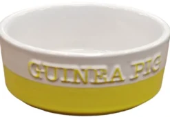 Sale Sød skål med tekst GUINEA PIG Drikkeflasker & Foderskåle Til Gnavere & Kaniner