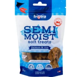 Outlet Semi-Moist Soft Laks med ris 165 g - bløde hundesnacks Hundeguf Og Tyggeben Til Hunde
