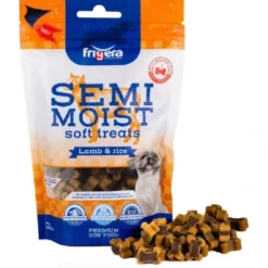 Sale Semi-Moist Soft Lam og Ris 165 g - bløde hundesnacks Hundeguf Og Tyggeben Til Hunde