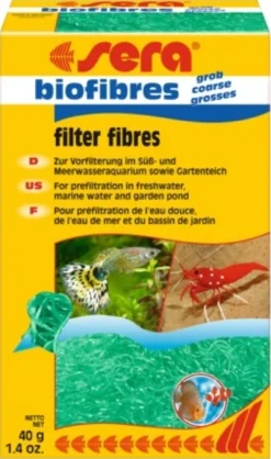 Outlet biofilter fibres (grov) 40 Gram Filtermaterialer Til Akvariepumper