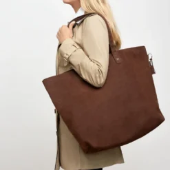 Best Shopper Skuldertaske Pisa Mørkebrun Hunter Tasker I Læder