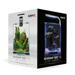Clearance Shrimpset Day and Night 10 L 20x20x25 cm Sort Akvarier