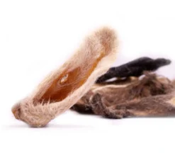 Snackit Lammeører med pels 100 g - Naturlige hundesnacks Snacks Til Hvalpe - Lækre Godbidder Til Træning Og Forkælelse|Hundeguf Og Tyggeben Til Hunde