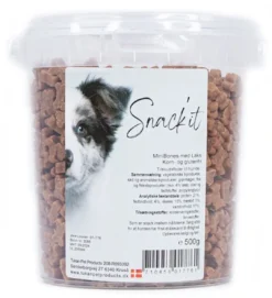Sale Snackit Semi-Moist Mini Bones med Laks 500 g - bløde hundesnacks Hundeguf Og Tyggeben Til Hunde