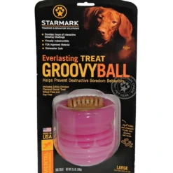 Groovy Ball Medium Veggie Treat - snackbold til mellemstore hunde Hundelegetøj Til Alle Hunde Leg Og Aktivering Året Rundt|Legetøj Til Hvalpe - Sjov Leg, Aktivering Og Tryghed Fra Første Dag
