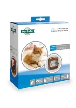 Hot Staywell Deluxe Magnetisk lås Kattelem Brun Kattelemme - Med Eller Uden Chip