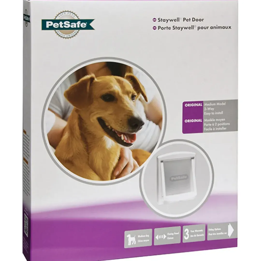 Best Staywell Katte og Hundelem Medium hvid Kattelemme - Med Eller Uden Chip