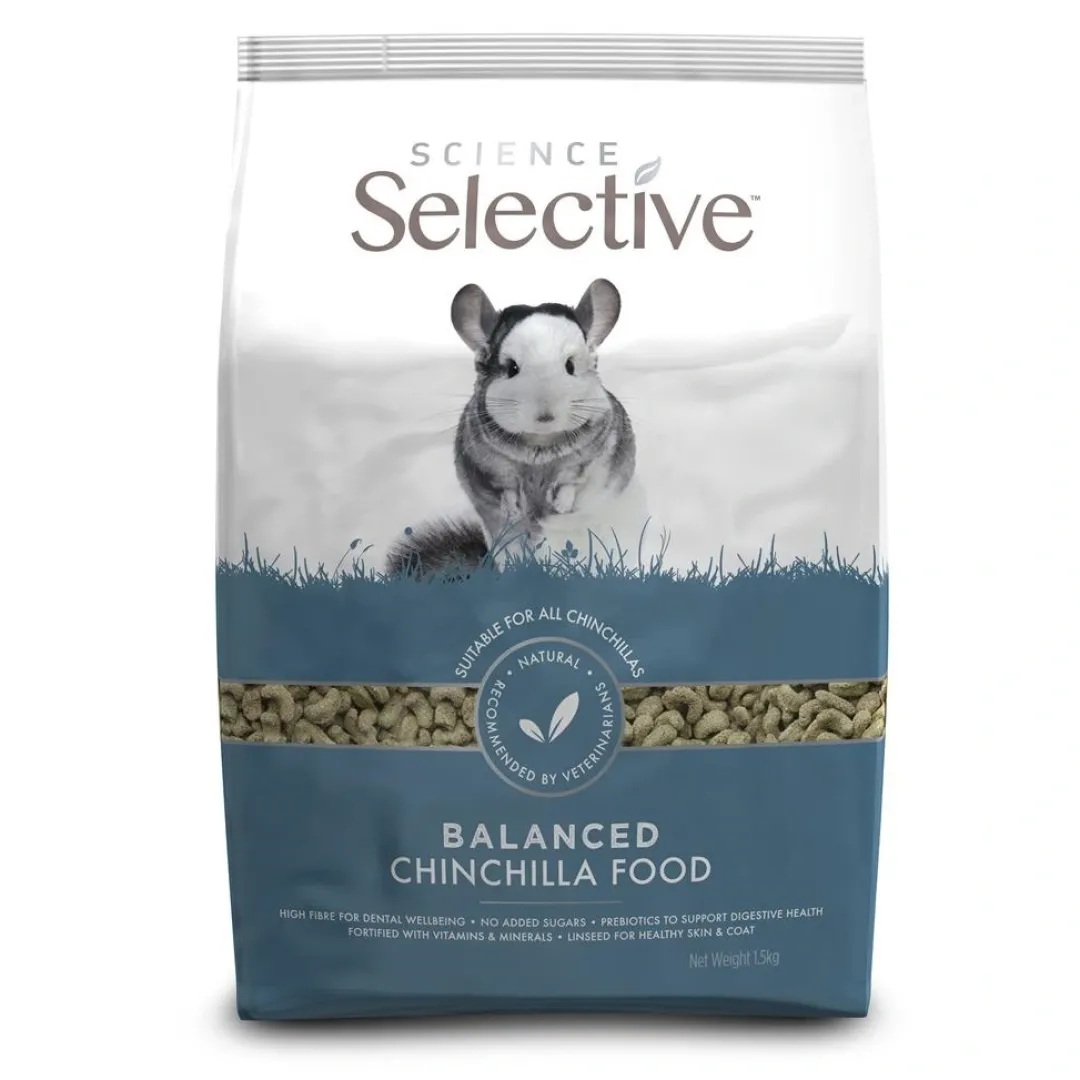 Outlet Supreme Science Selective Chinchilla 4 x 1,5 kg Foder & Snack Til Gnavere & Kanin
