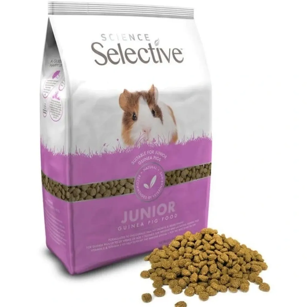 New Supreme Science Selective Junior Marsvin 4 x 1,5 kg Foder & Snack Til Gnavere & Kanin