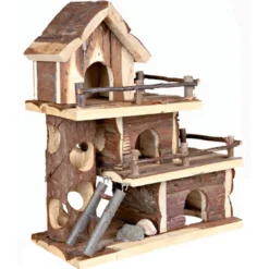 Clearance Tammo hus 25 x 30 x 12 cm Træ- Og Høhuse Til Gnavere Og Kaniner