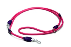 Discount Timely Dressurline i rundsyet læder pink med krystaller 12 mm Hundesnor I Mange Varianter Og Materialer|Hundesnor Til Hvalpe
