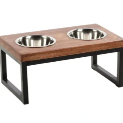 Discount Tommy Twin Feeder Set med stand 1600 ml Hundeskåle Til Mad Og Drikke Der Passer Til Din Hunds Behov|Hundeskåle Til Hvalpe - Praktisk, Sikker Og Nem Spisetid