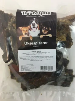 Oksespiserør 200 g - Naturlige hundesnacks Snacks Til Hvalpe - Lækre Godbidder Til Træning Og Forkælelse|Hundeguf Og Tyggeben Til Hunde