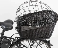 Cykelkurv til bagagebærer (sort) Transport Og Adgang Til Hvalpe - Tryg Og Nem Hverdag|Transport Og Adgang For Hunde - Tryg Og Nem Hverdag
