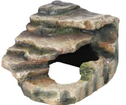 Online Hjørnesten med hule og platform 16x12x15 cm Huler Til Terrarier