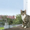 Kattebeskyttelses net Hvid 4x3 m Kradsetræer Og Klatremøbler Til Kat