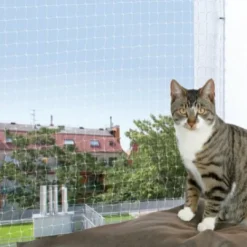 Kattebeskyttelses net Hvid 4x3 m Kradsetræer Og Klatremøbler Til Kat