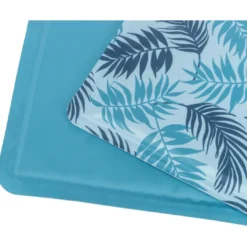 kølemåtte med mønster lyseblå 65 x 50 cm Hundesenge Og Kurve Til Hunde - Bløde Og Komfortable|Sovepladser Til Hvalpe - Hundesenge, Kølemåtter Og Trygge Hvilesteder