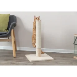 Online kradsetræer Batres Beige 62 cm Kradsetræer Og Klatremøbler Til Kat|Kradsetræ Til Killinger - Leg Træning Og Klopleje I Et