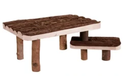 Hot Platform med trappe til marsvin 37x17x28 cm Legetøj Til Gnavere & Kaniner