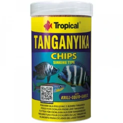 Hot Tanganyika Chips 1000 ml Fiskefoder Til Ferskvandsfisk