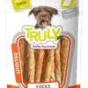 Online Truly Chicken Jerky Rawhide Twisted 325 g - kyllingejerky med råhud Hundeguf Og Tyggeben Til Hunde