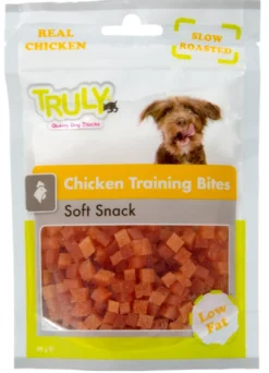 Truly Chicken Training Bites 85 g - kyllingetræningsbidder Hundeguf Og Tyggeben Til Hunde