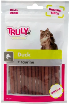 Clearance Truly Duck med taurin 50 gram Kattefoder & Snacks|Killingesnacks - Sunde Godbidder Til Killinger