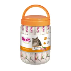 Best Truly Kat Cremet kattegodbid med kylling og okse 420 g (30 tuber) Kattefoder & Snacks|Killingesnacks - Sunde Godbidder Til Killinger