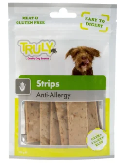 Sale Truly Strips Anti-Allergy 100 g - allergivenlige hundesnacks Hundeguf Og Tyggeben Til Hunde