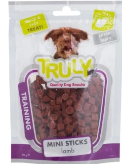 New Truly Trainer Mini Sticks Lamb 90 g - træningssticks med lam Hundeguf Og Tyggeben Til Hunde