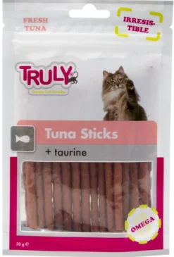 Sale Truly Tuna Sticks med taurine 50 gram Kattefoder & Snacks|Killingesnacks - Sunde Godbidder Til Killinger