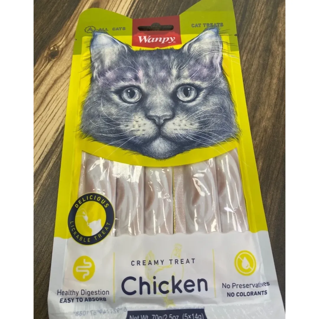 Best Kat Cremet Slikbar Godbid med Kylling Kattefoder & Snacks|Killingesnacks - Sunde Godbidder Til Killinger