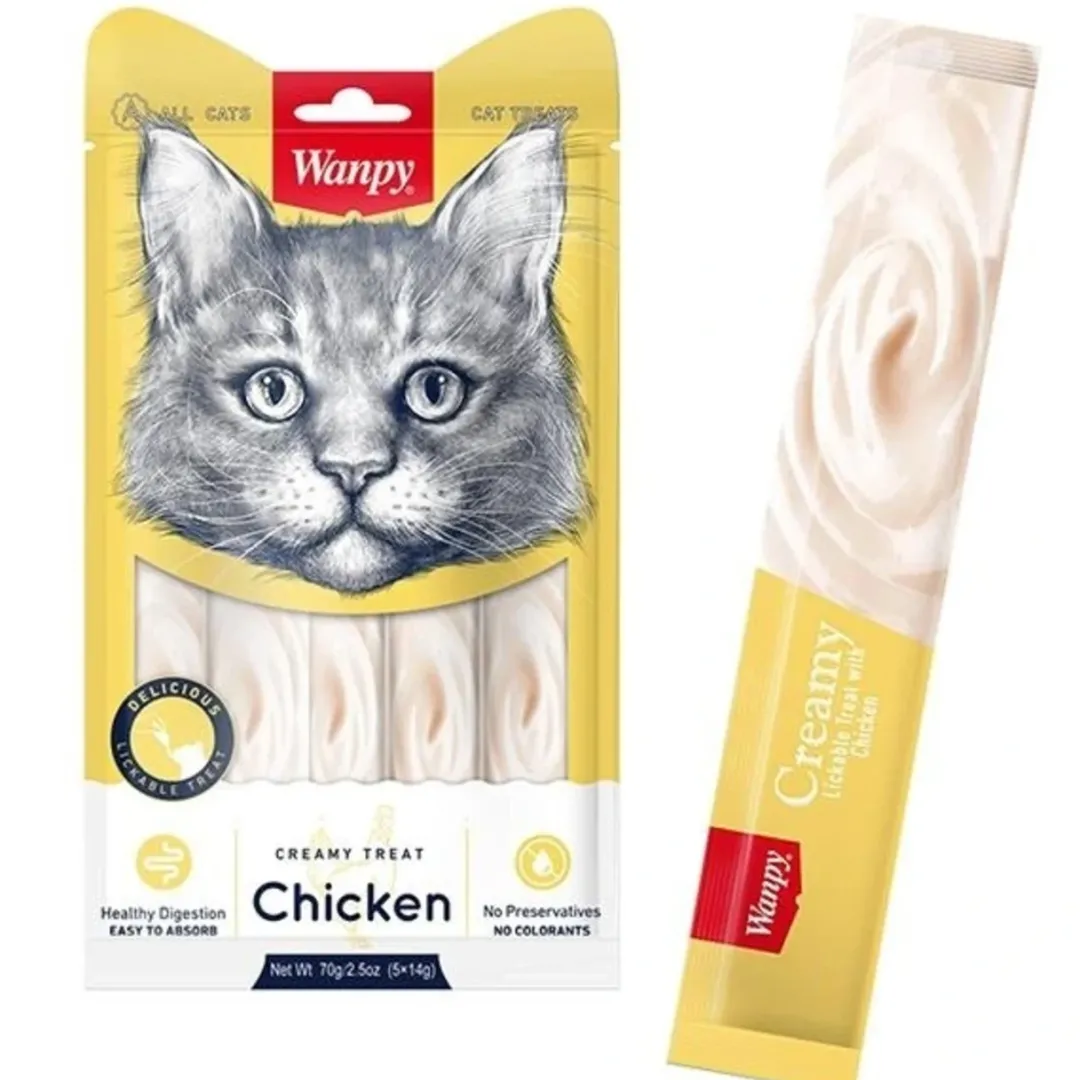 Best Kat Cremet Slikbar Godbid med Kylling Kattefoder & Snacks|Killingesnacks - Sunde Godbidder Til Killinger