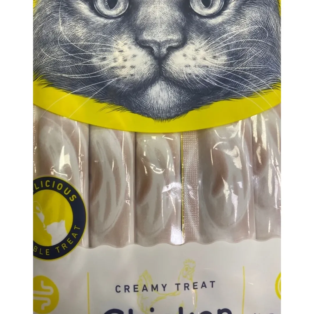Best Kat Cremet Slikbar Godbid med Kylling Kattefoder & Snacks|Killingesnacks - Sunde Godbidder Til Killinger