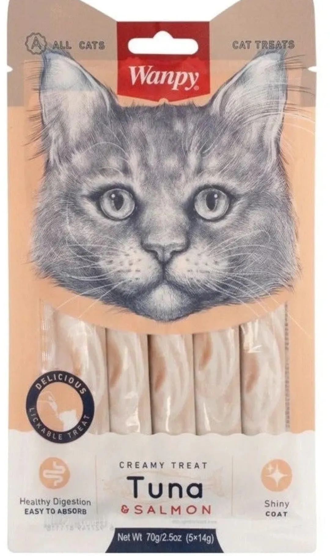 Online Kat Cremet Slikbar Godbid med Tun og Laks Kattefoder & Snacks|Killingesnacks - Sunde Godbidder Til Killinger