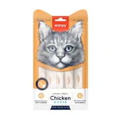 Outlet Kat Cremet Slikbar Godbid med Kylling og Krabbe Kattefoder & Snacks|Killingesnacks - Sunde Godbidder Til Killinger