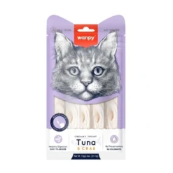 Discount Kat Cremet Slikbar Godbid med Tun og Krabbe Kattefoder & Snacks|Killingesnacks - Sunde Godbidder Til Killinger