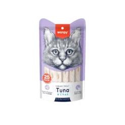 Hot Kat Cremet Slikbar Godbid - Tun & krabbe 350 g (25 x 14 g) Kattefoder & Snacks|Killingesnacks - Sunde Godbidder Til Killinger